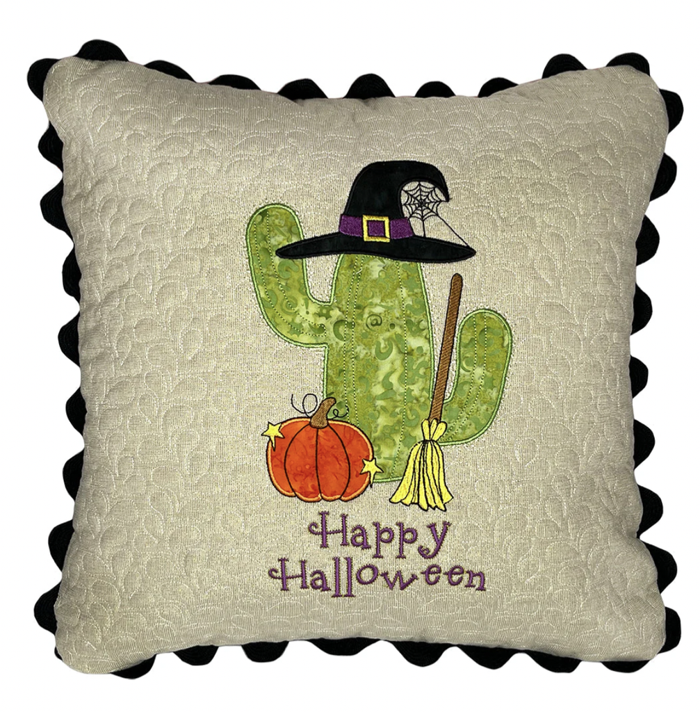 Happy Halloween Cactus Pillow Pattern