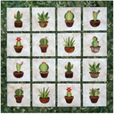 Petite Cacti ITH Wall Hanging for Machine Embroidery Pattern