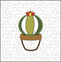 Petite Cacti ITH Wall Hanging for Machine Embroidery Pattern