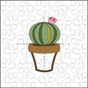 Petite Cacti ITH Wall Hanging for Machine Embroidery Pattern