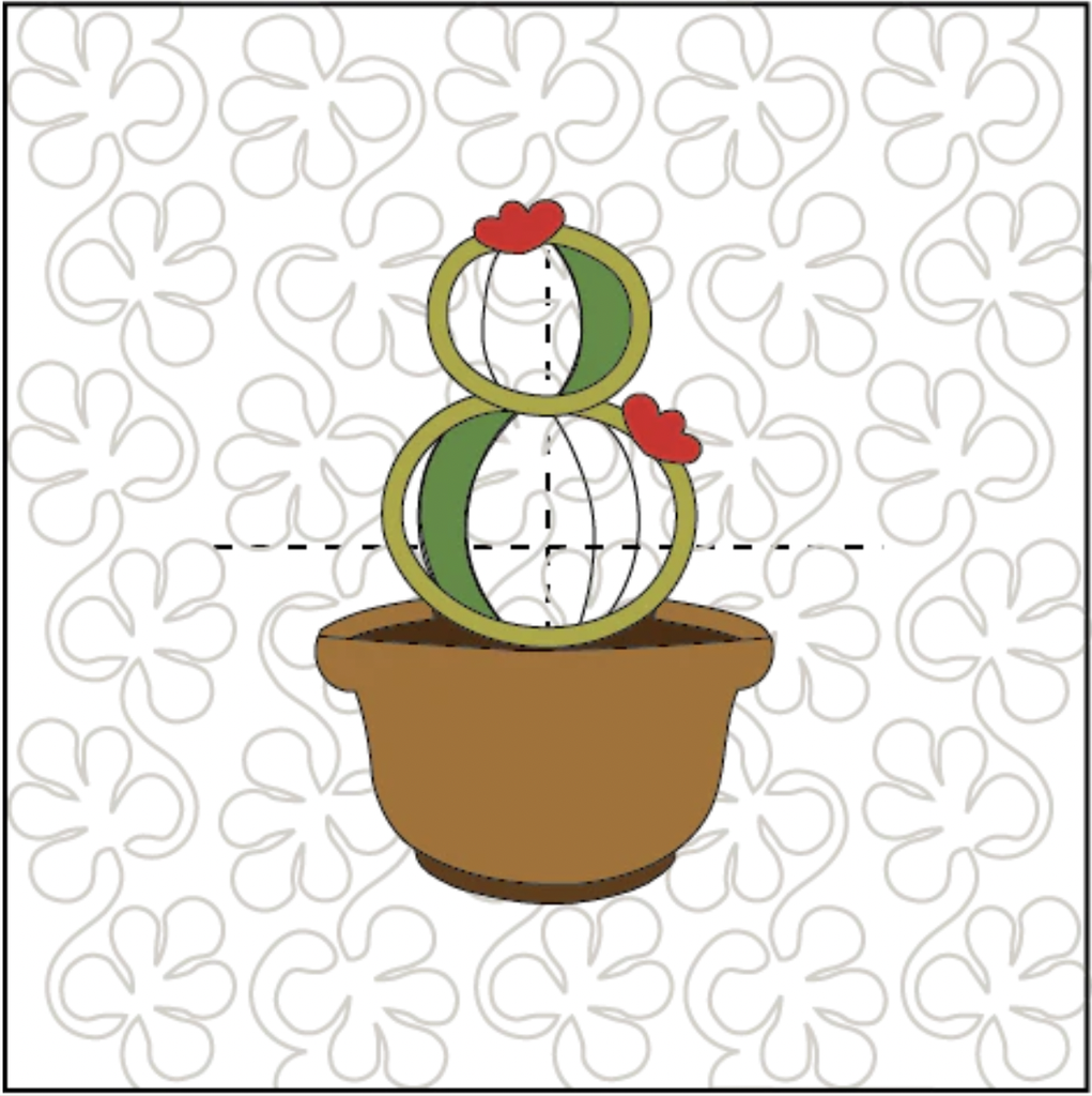 Petite Cacti ITH Wall Hanging for Machine Embroidery Pattern