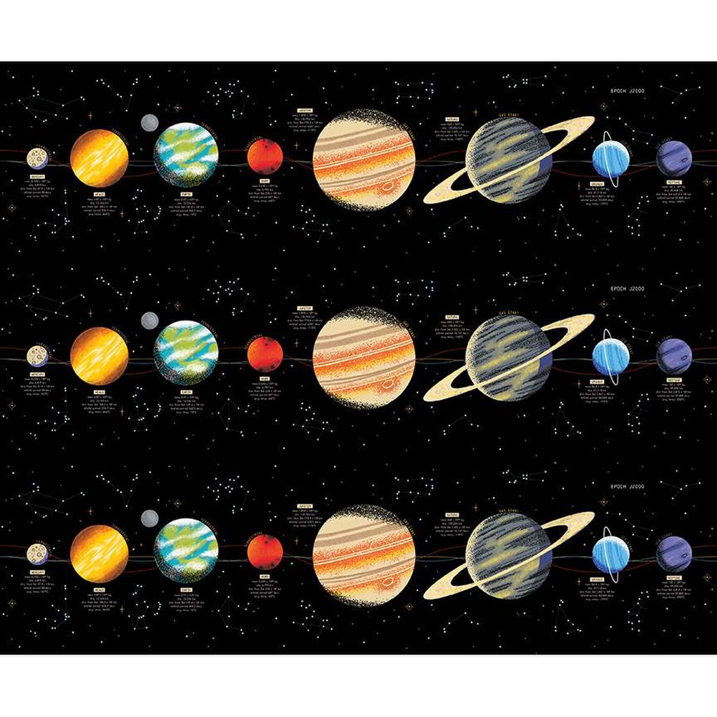 Outer Space by NASA Solar System Black