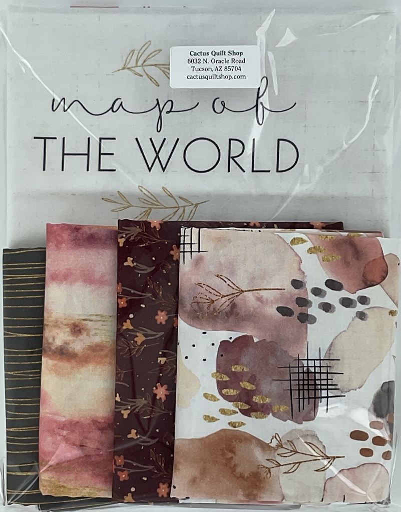 World Map Kit with Desert Blooms