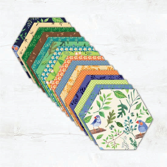 5'' Hexagons 42Pc Multi