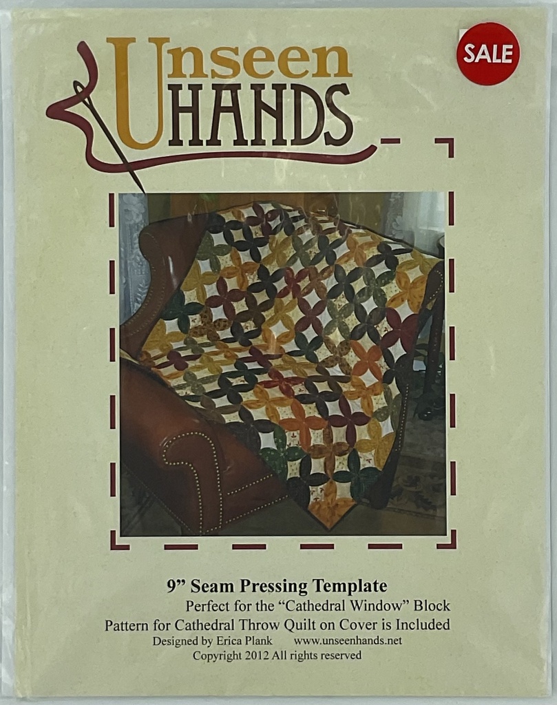 SALE - Unseen Hands 9" Seam Pressing Template