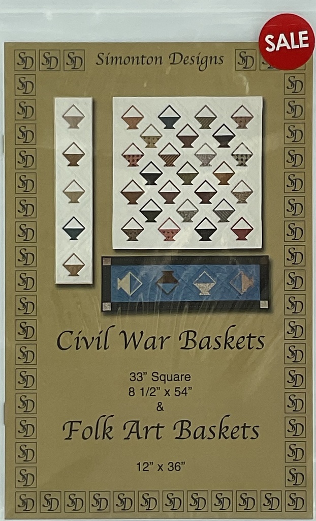 SALE - Civil War Baskets Pattern