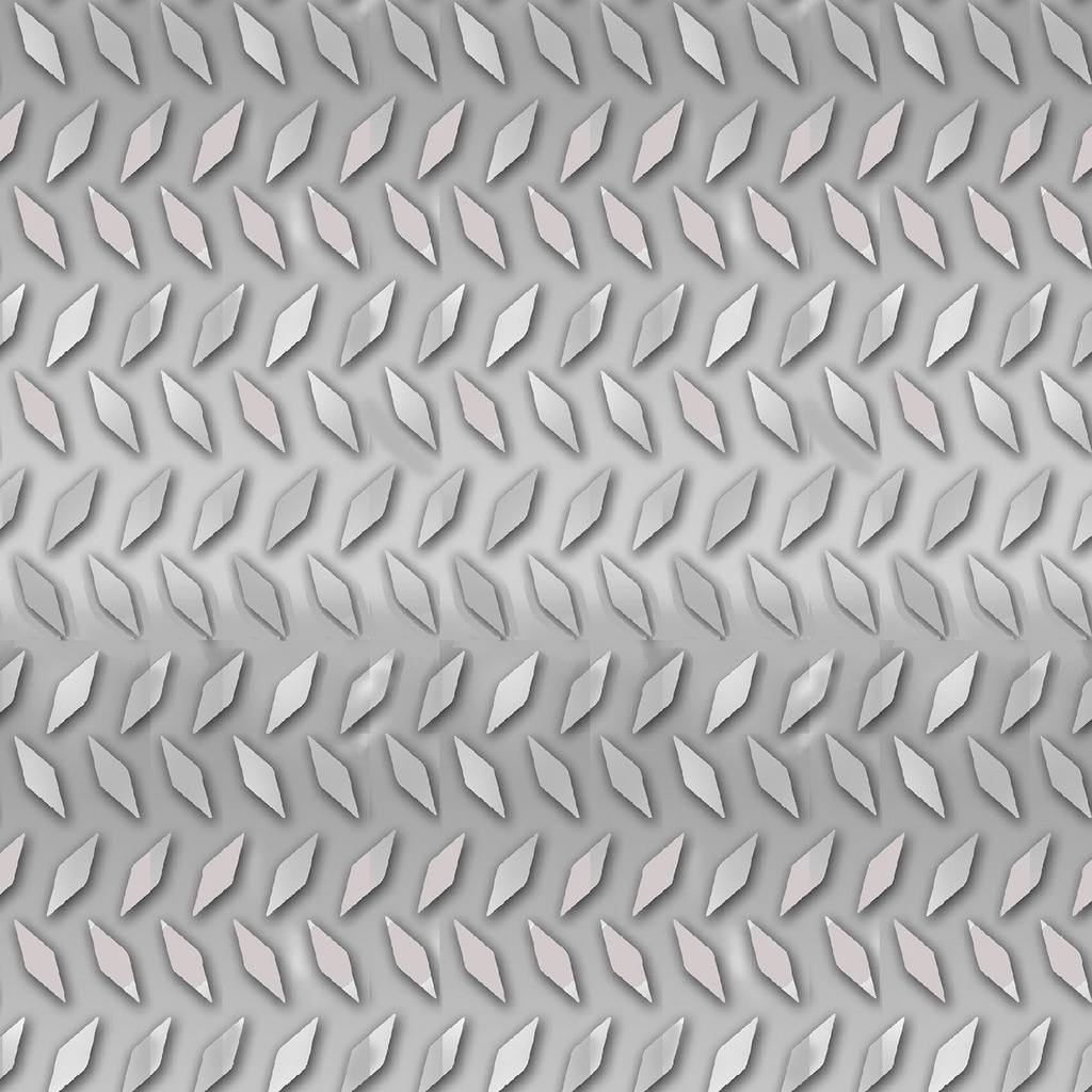 Construction Zone Diamond Plate Silver