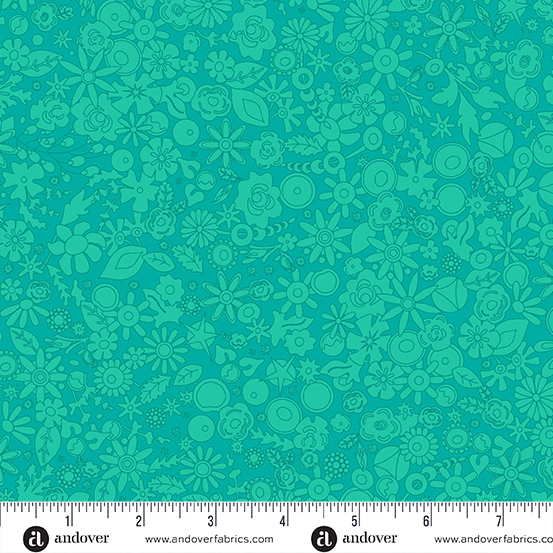 Sun Print 2024 Teal Woodland