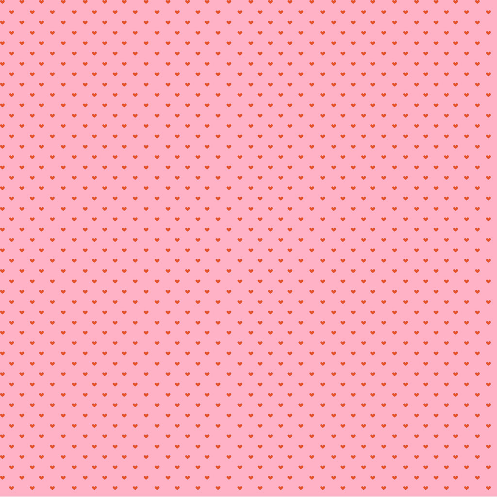 Hello Spring Digital Hearts Pink