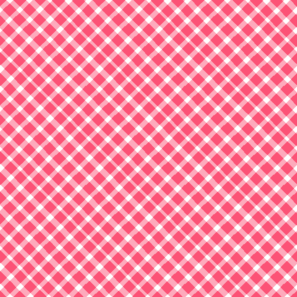 Love is in the Air Diagonal Plaid Light Red