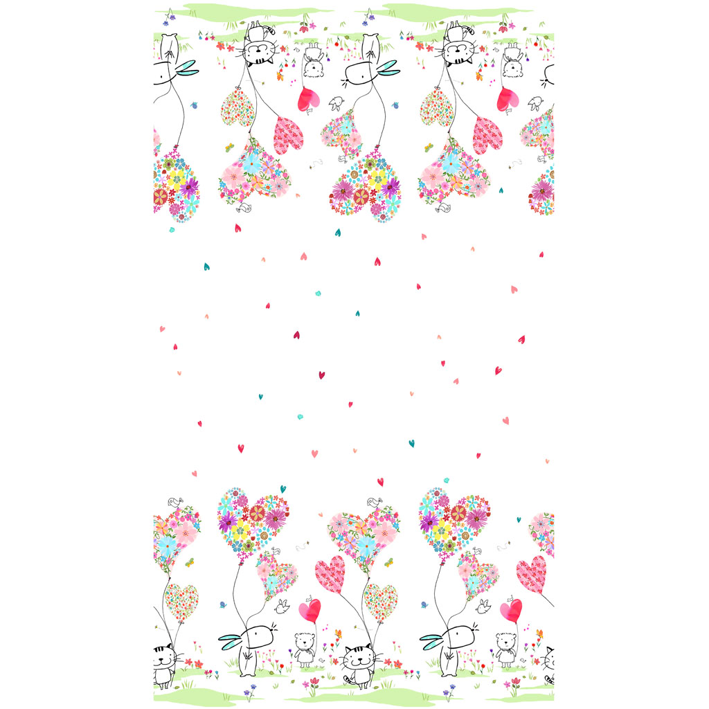 Love is in the Air Digital Double Border White