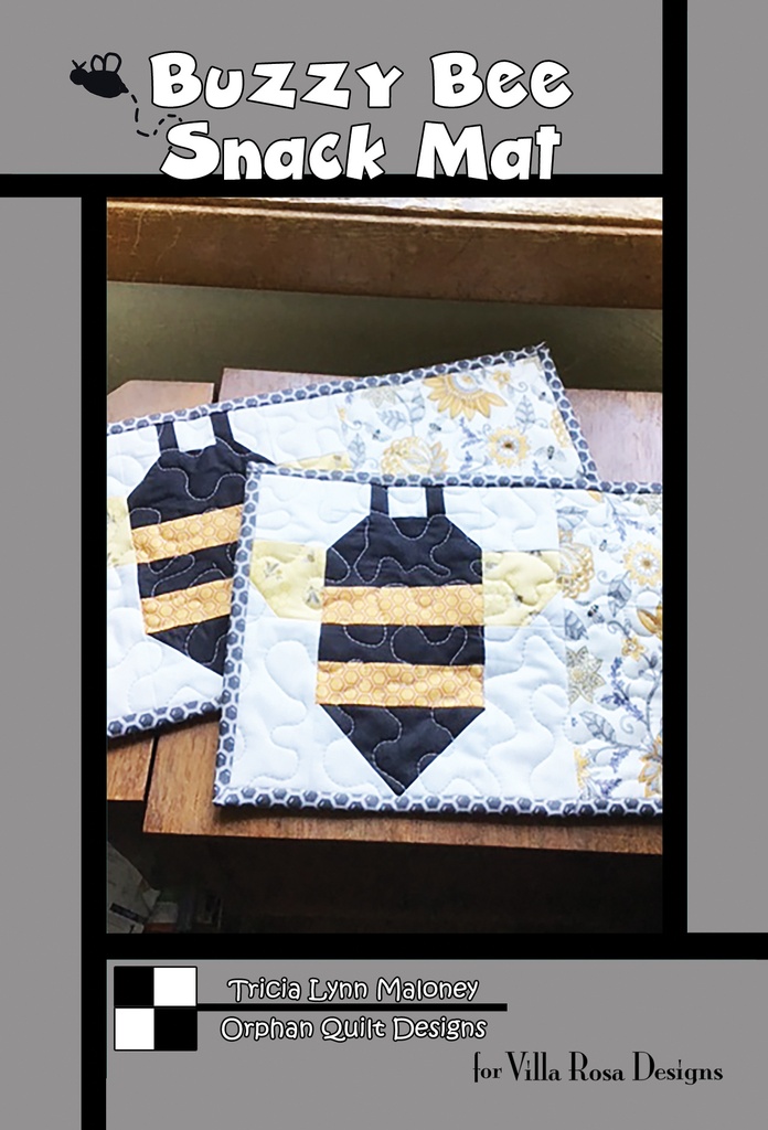 Buzzy Bee Snack Mat Pattern