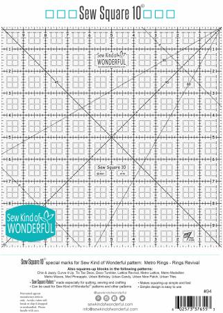 Sew Square 10 Ruler