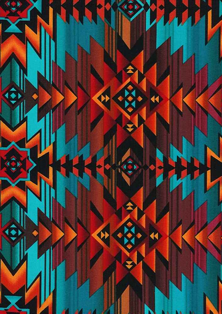 Turquoise Southwest Blanket