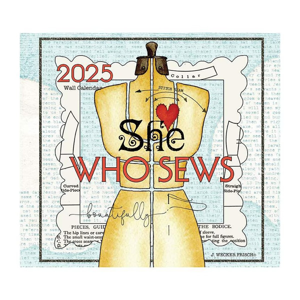 She Who Sews Calendar - 2025