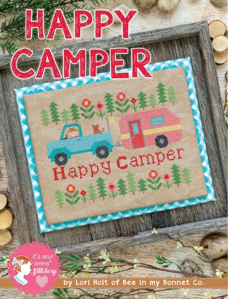 Happy Camper  Cross Stitch Pattern