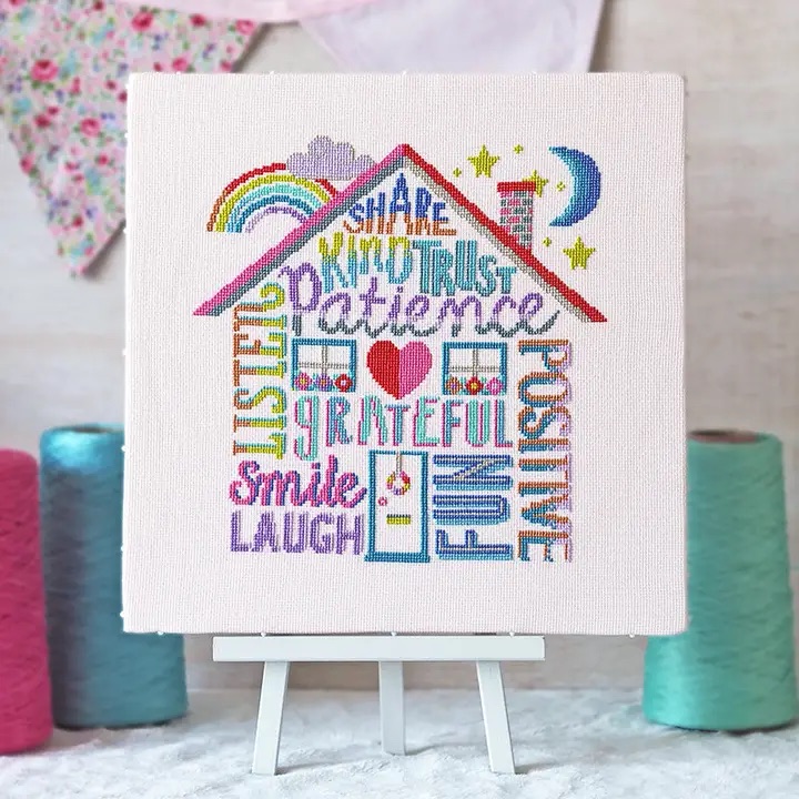 Positivity Rules - Cross Stitch Kit