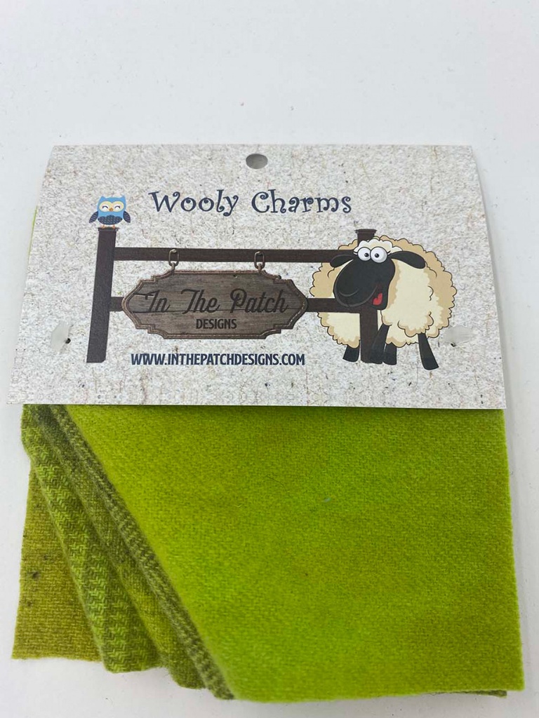 Wooly Charms 5" x 5" Chartreuse