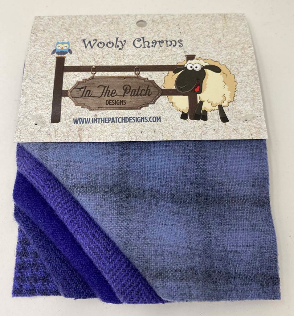 Wooly Charms 5" x 5" Blue Violet