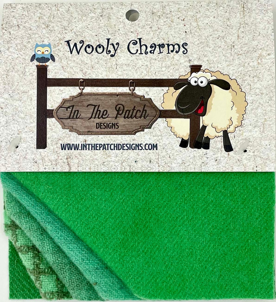 Wooly Charms 5" x 5" Spearmint