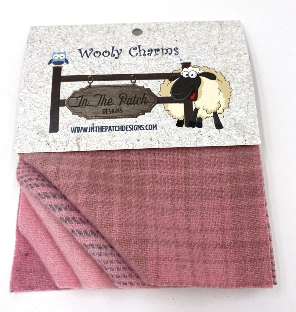 Wooly Charms 5" x 5" Forever Pink