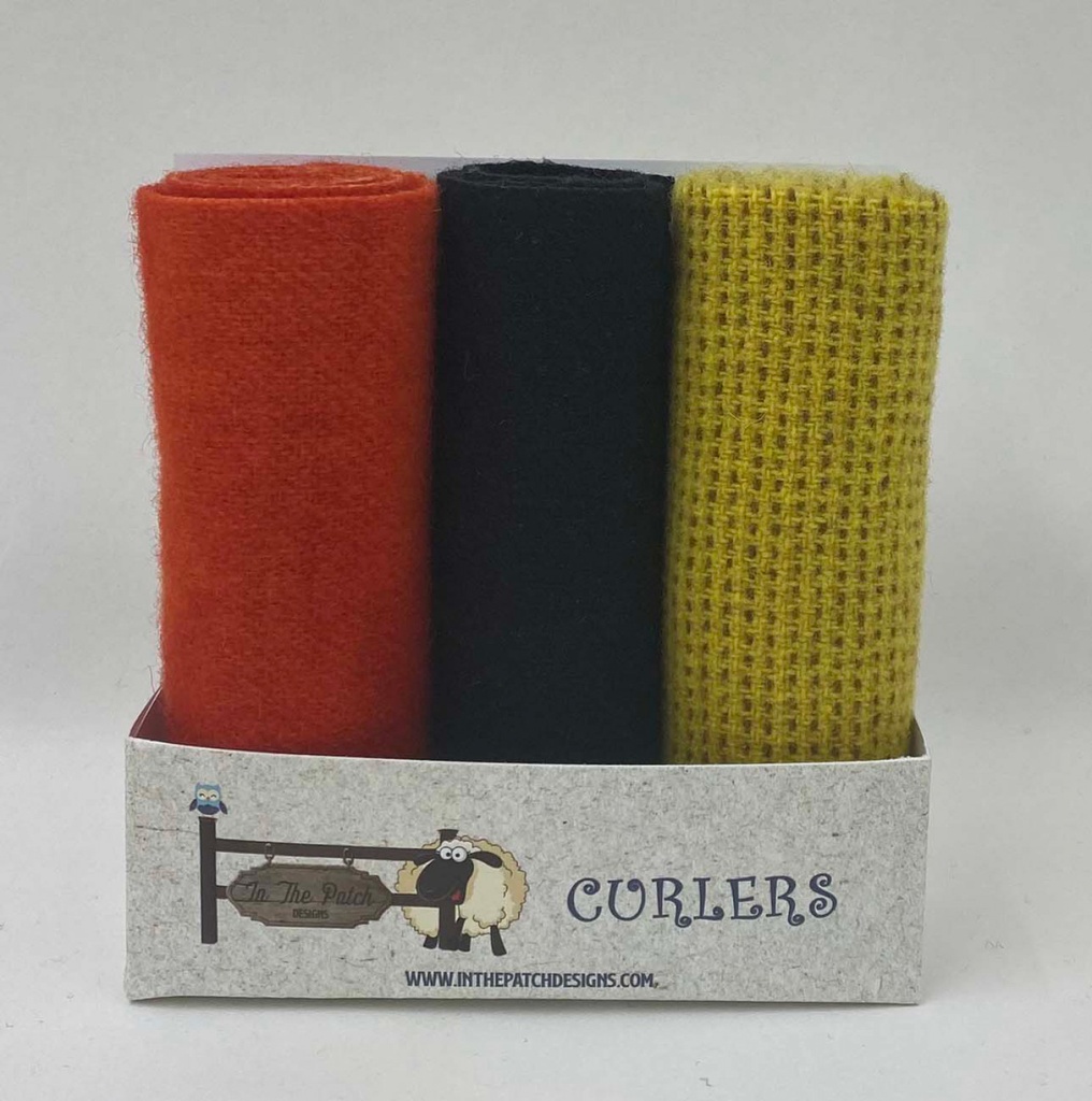 Wool Curlers 4in X 16in Poppies