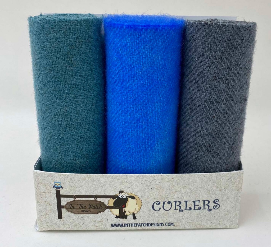 Wool Curlers 4in X 16in Ocean