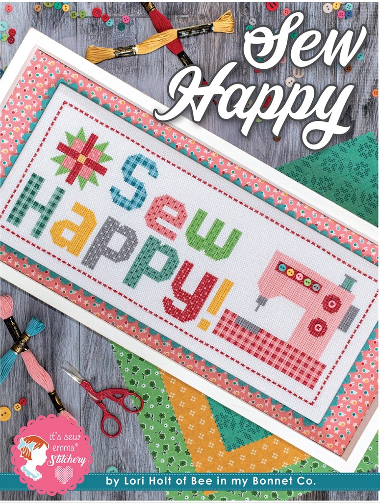 Sew Happy Cross Stitch Pattern