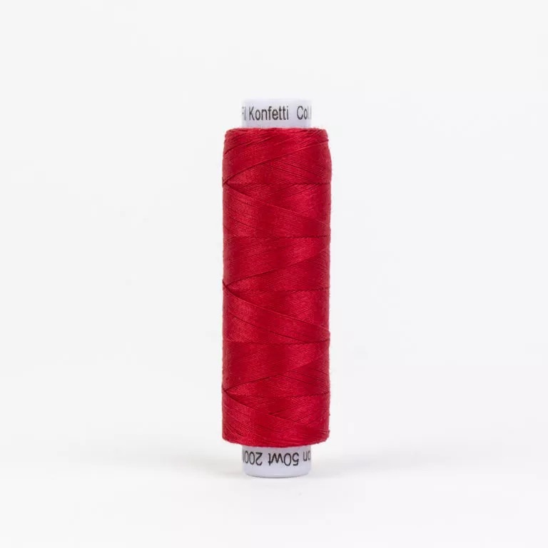 Konfetti 50wt Thread - Christmas Red - 200m