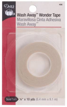 Wash-Away Wonder Tape 1/4” x 10 yds