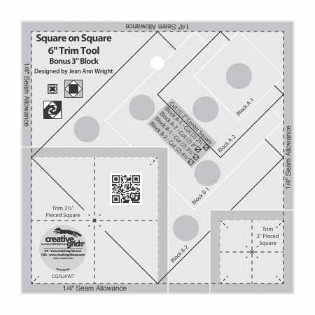 Creative Grids Square on Square Trim Tool - 6in Trim Tool