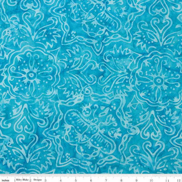 Batiks Elementals - Rainbow Brights - Ocean Blue