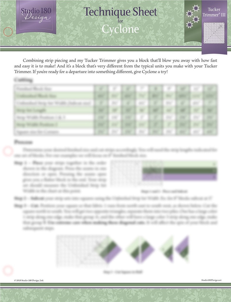 Cyclone Technique Sheet-Studio 180