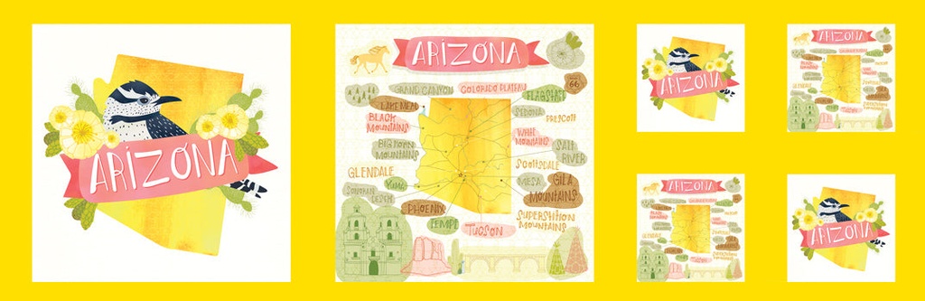 Desert Song Arizona Panel Sunflow