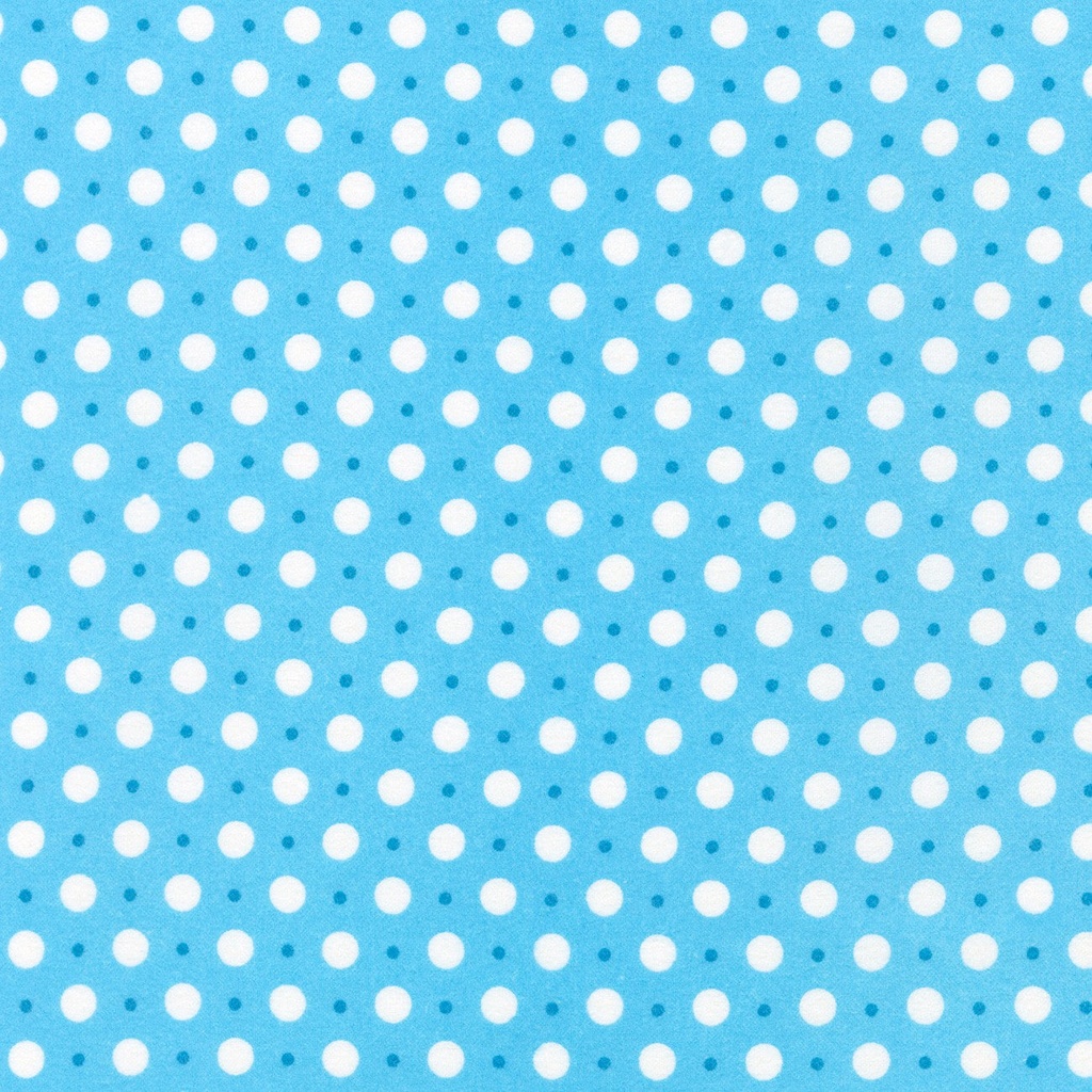 Dots Blue Flannel