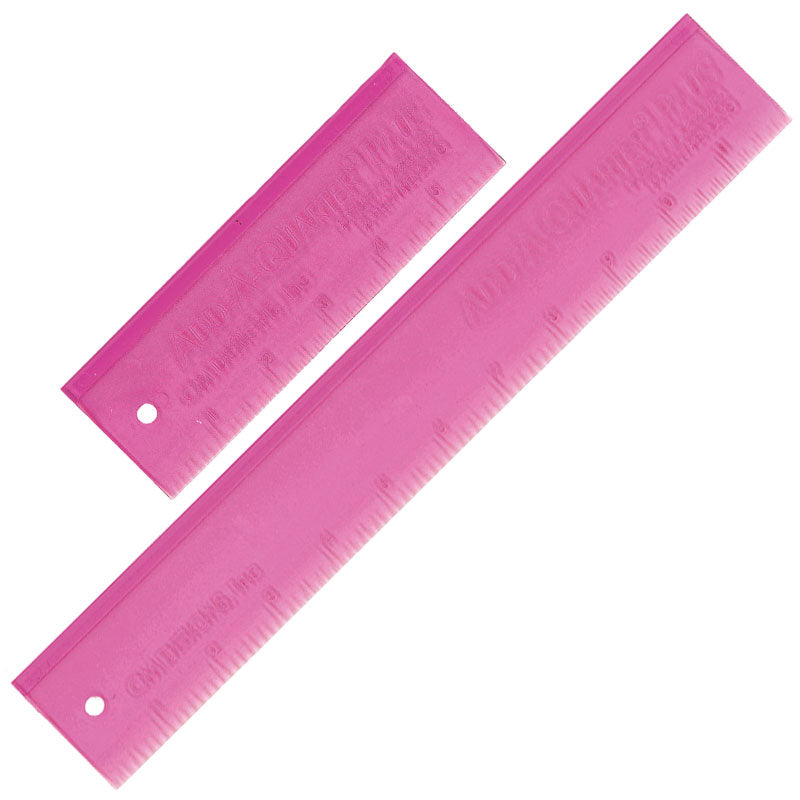 Add-A Quarter Plus Ruler Combo Pink