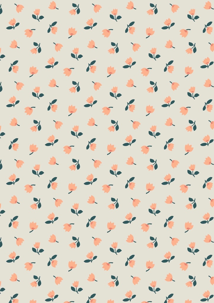 Folk Floral Little Flowers on Cream