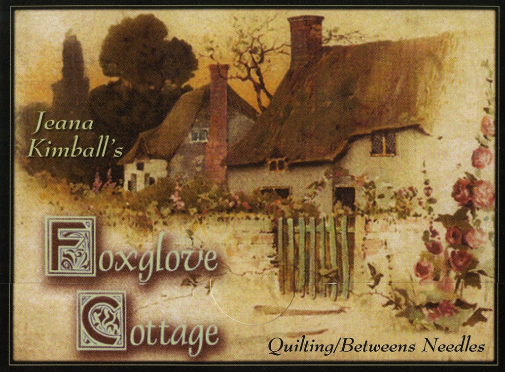 SALE - Foxglove Cottage Between / Quilting Needle Sampler 5ct