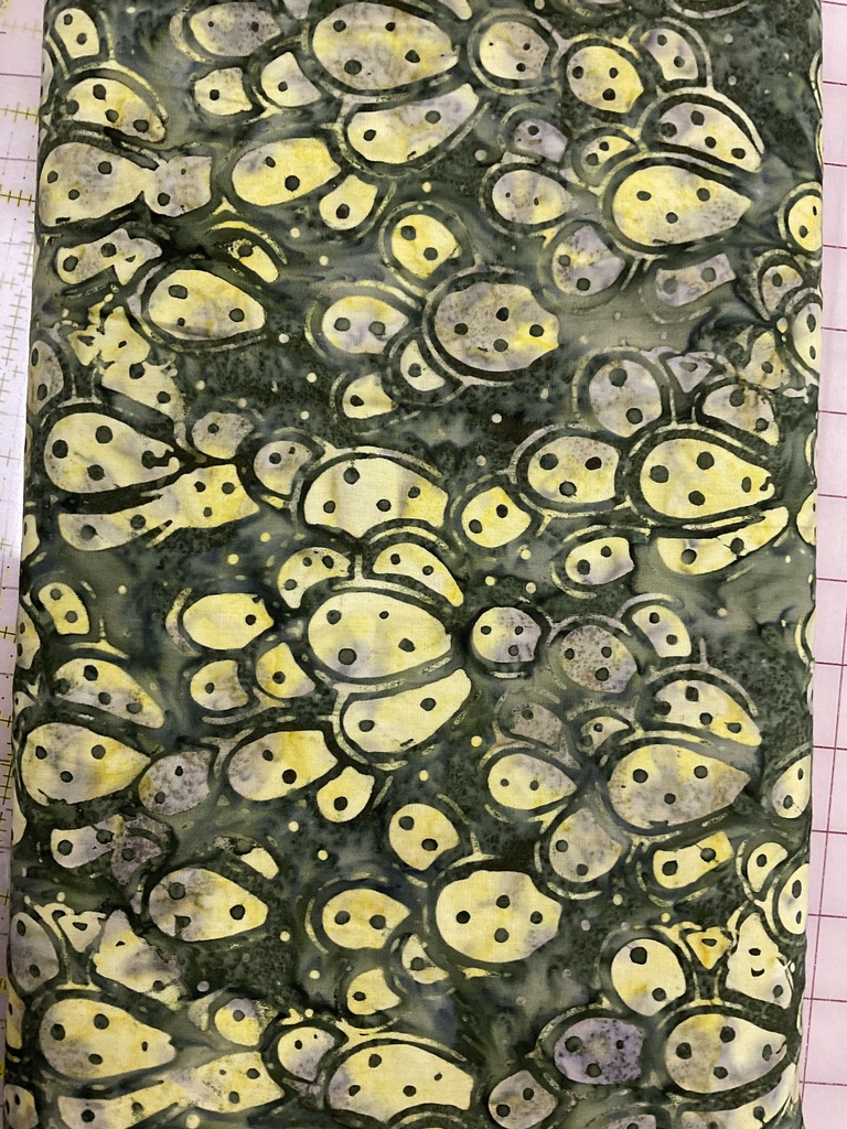 Green/Lime Colored -  Cactus Themed - Majestic Batiks