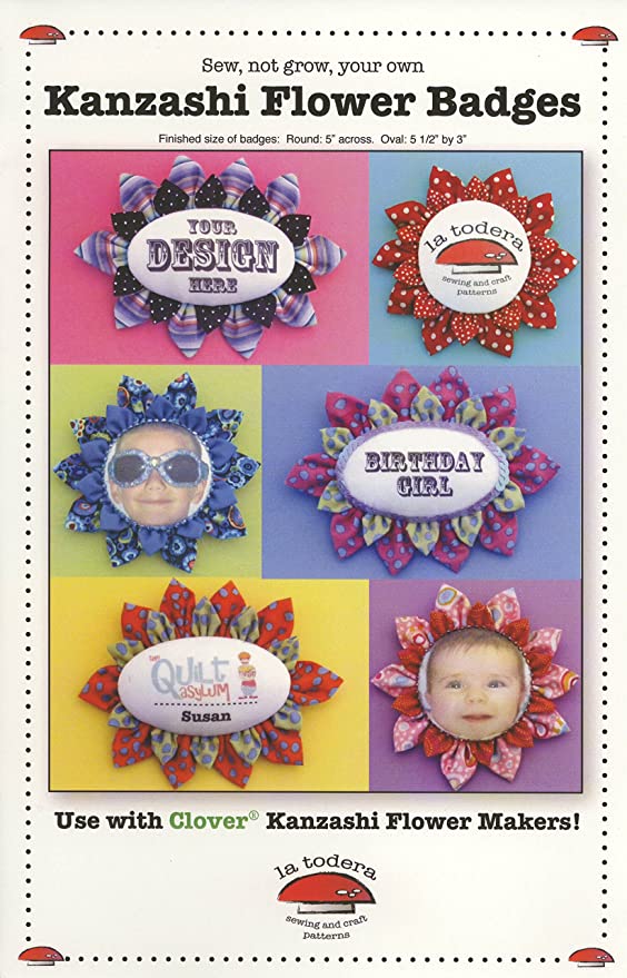 SALE - La Todera Kanzashi Flower Badges Pattern