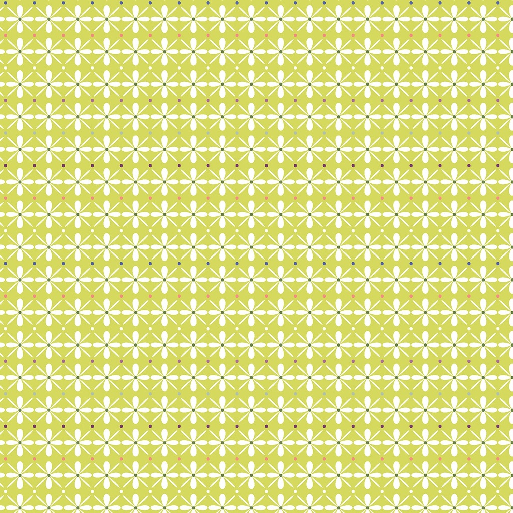 Lime Pretty Stitches - Marcus Fabrics