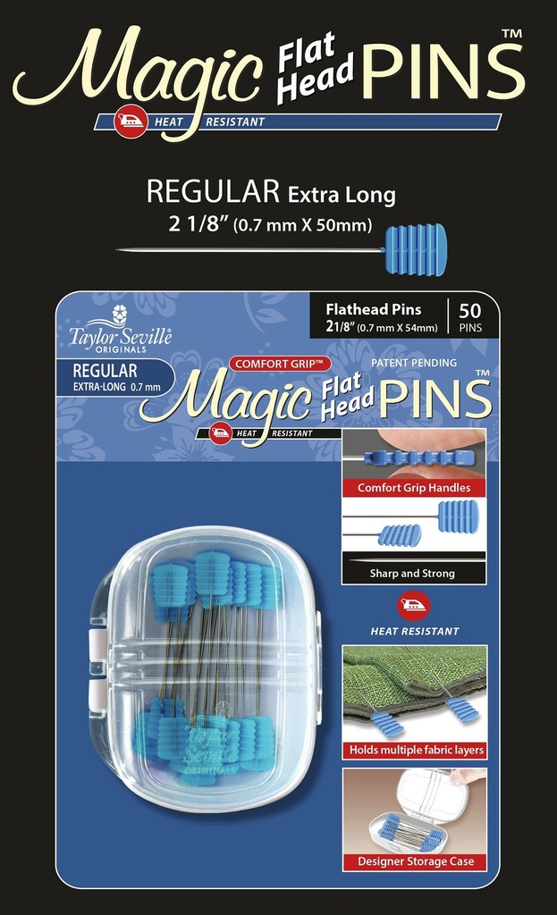 Magic Pins Flat Head (Regular) 50ct