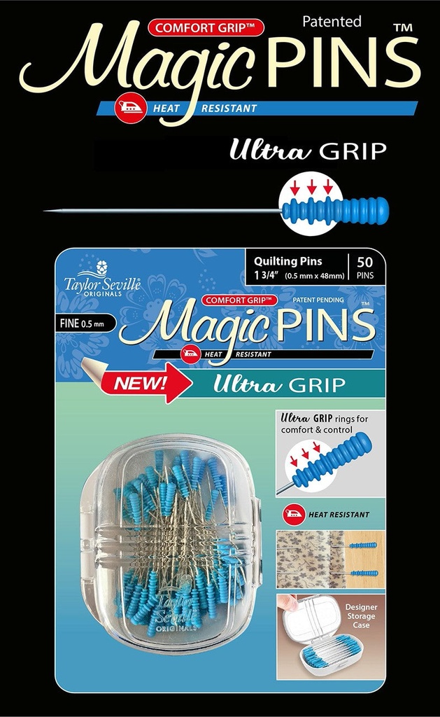 Magic Pins Quilting Ultra Grip (Fine) 50ct