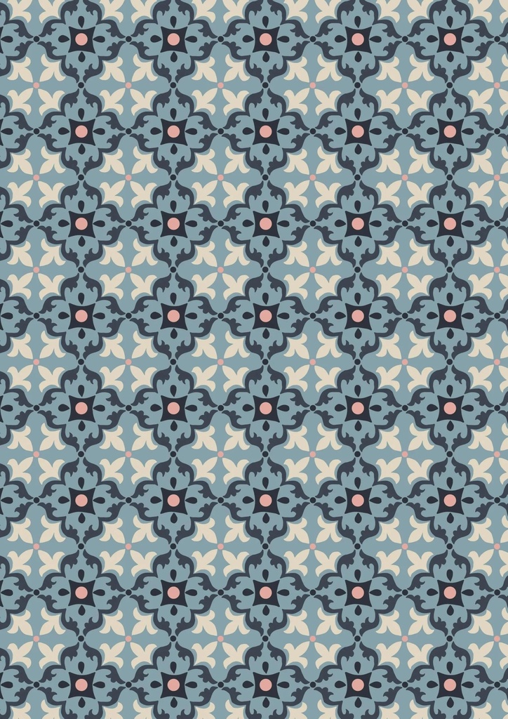 Mojolica Multi Tile Blue