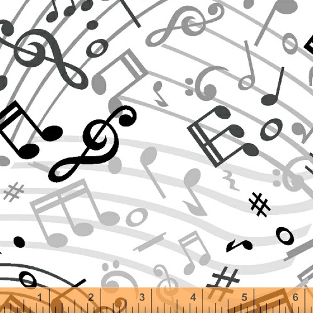 Music Notes 108" Wide