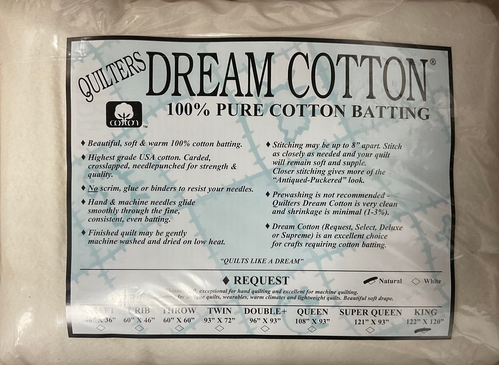 N3 Natural Dream Cotton Request - Thinnest Loft - King