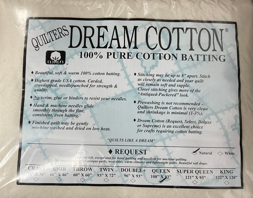 N3 Natural Dream Cotton Request - Thinnest Loft - Queen