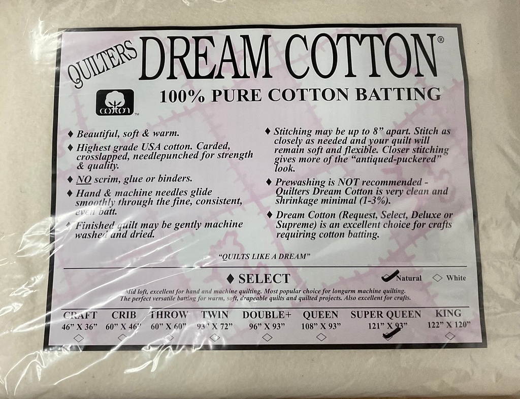 N4 Natural Dream Cotton Select - Mid Loft - Super Queen