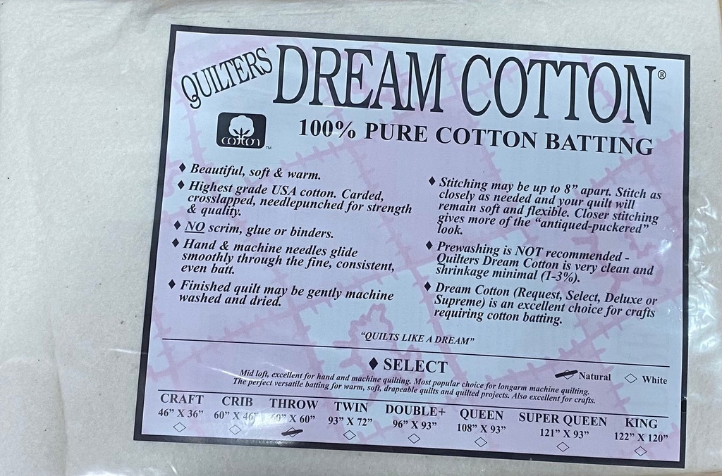 N4 Natural Dream Cotton Select - Mid Loft - Throw