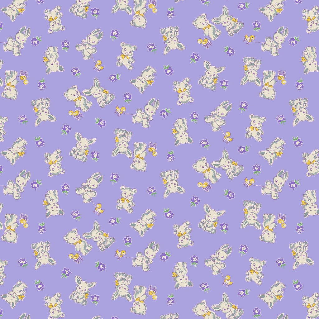 Nana Mae 6 Lavender Bunnies & Bears